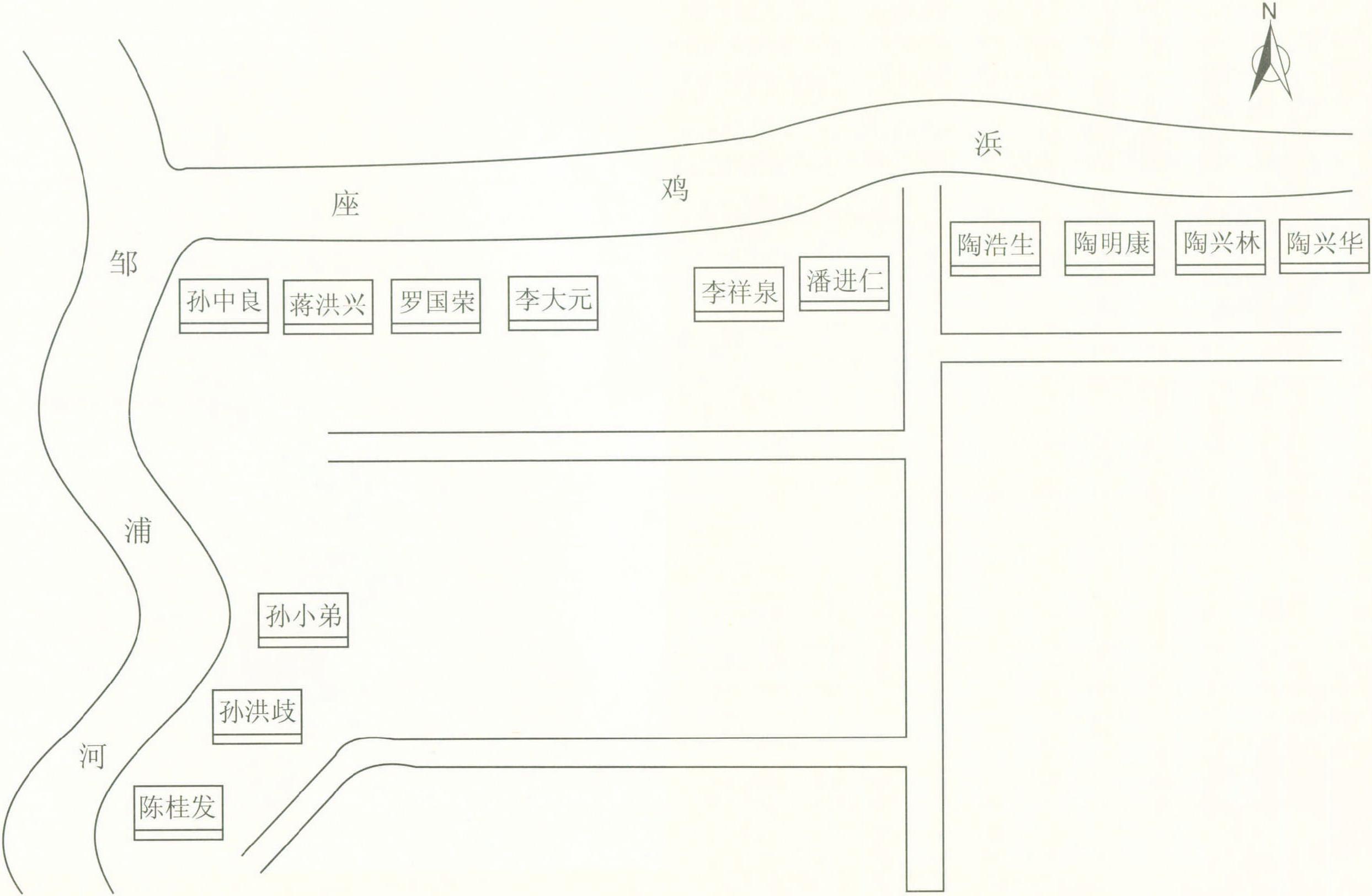 上岸村座鸡浜自然村